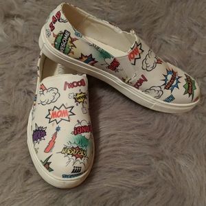 Cartoon Slip On Comic Shoes